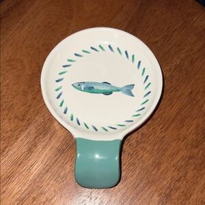 Ceramic Fish Design spoon holder